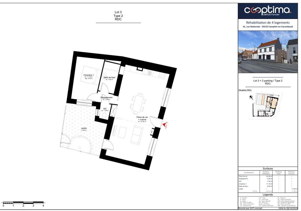 Appartement T2 CAMPHIN EN CAREMBAULT (59133) SDAMO