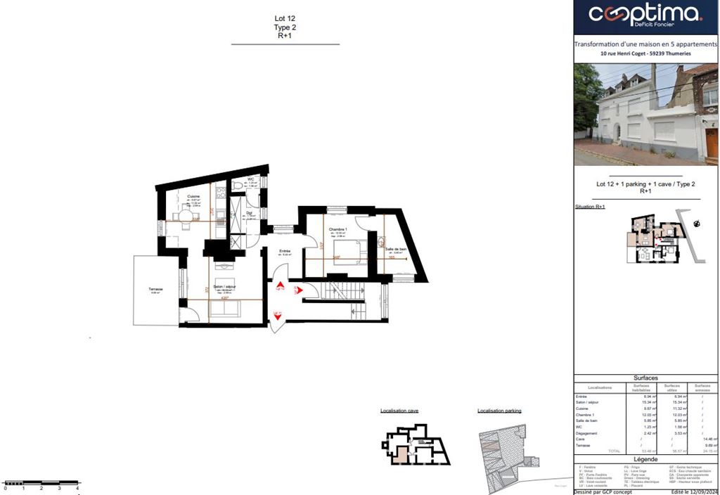 Appartement T2 THUMERIES (59239) SDAMO